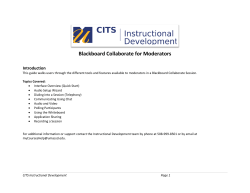 Blackboard Collaborate for Moderators