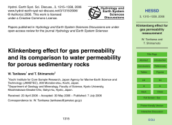 Klinkenberg effect for gas permeability measurement
