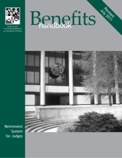 Judges handbook 7-11:JUDGES RETIREE BOOK