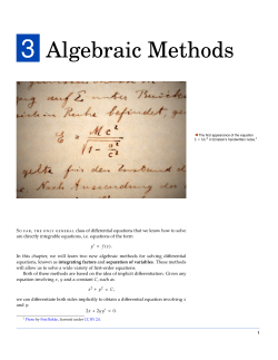 Notes: Week 3 - Bard Math Site