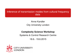 Inference of transmission modes from cultural frequency data