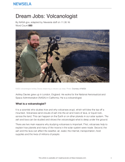 Dream Jobs: Volcanologist