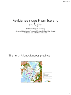 Reykjanes ridge what is that?