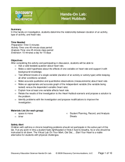 Heart Hubbub - NHCS Science Wiki