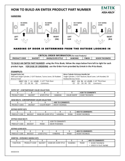 How To Build an Emtek Product Part Number