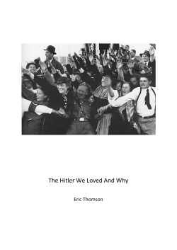 The Hitler We Loved And Why - Der