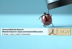 Advanced Materials Research