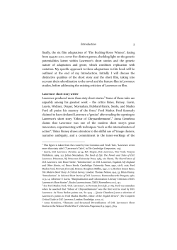 Introduction 3 finally, the six film adaptations of &ldquo;The Rocking