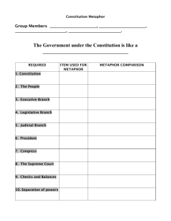 Constitutional Metaphor