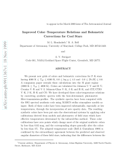 Improved Color-Temperature Relations and Bolometric Corrections