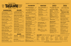 SOUPS SALADS SANDWICHES FAVORITES PASTA SEAFOOD