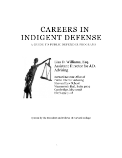 careers in indigent defense
