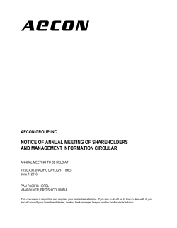 Management Information Circular