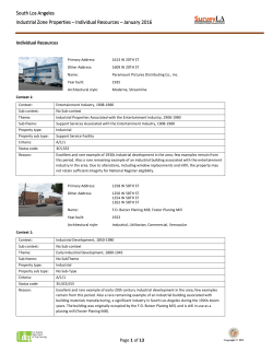 South Los Angeles Industrial Zone Properties Individual