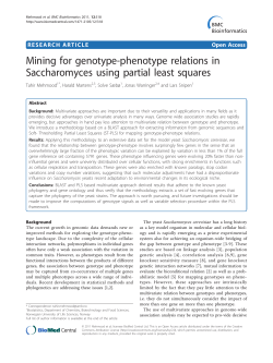 Mining for genotype-phenotype relations in