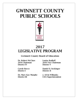 2017 Legislative Program