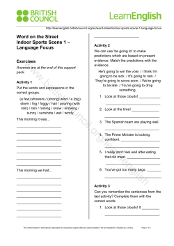 Support Pack - British Council Learn English