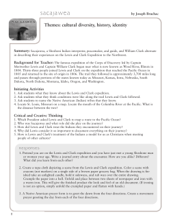 Sacajawea - OSV Curriculum