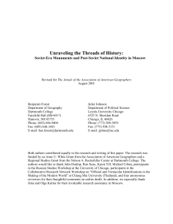 Unraveling the Threads of History: Soviet-Era