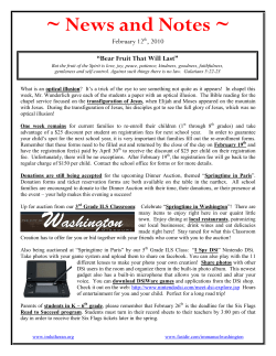News and Notes - ImLutheran.org