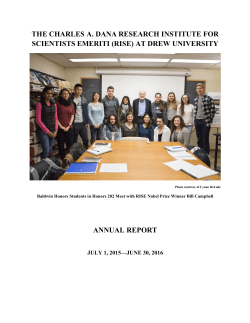 THE CHARLES A. DANA RESEARCH INSTITUTE