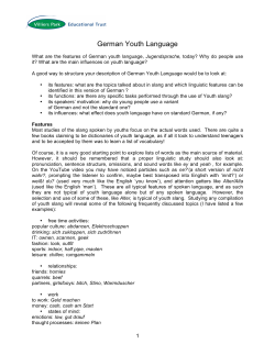 German Youth Language