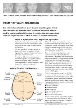 Posterior vault expansion - Great Ormond Street Hospital