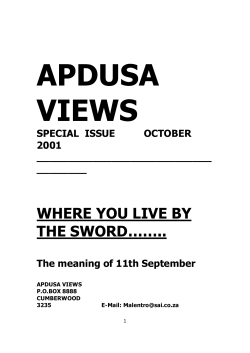 WHERE YOU LIVE BY THE SWORD……..