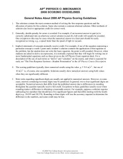 Sample Responses Q2 - AP Central