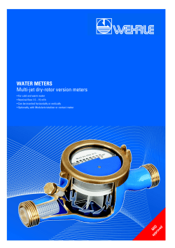 spec sheet for multi-jet dry-rotor meter