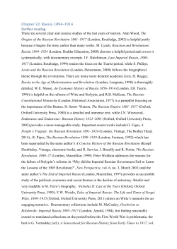 Chapter 22: Russia, 1894&ndash;1914