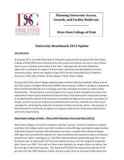 2012 Regent`s University Benchmarks