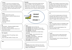 Ancient Greece Autumn 1 - Micklefield Primary School
