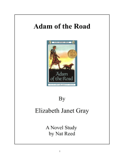 Adam of The Road - Reed Novel Studies