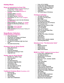 Holiday Music Song Books Collection: