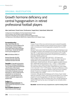 Growth hormone deficiency and central hypogonadism in retired