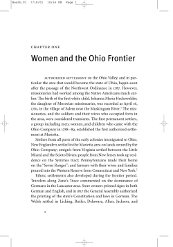 Women and the Ohio Frontier