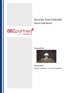 Security First Umbrella
