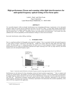 High performance Fizeau and scanning white