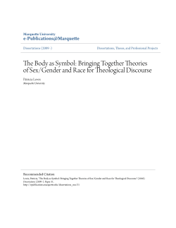 The Body as Symbol: Bringing Together Theories of Sex/Gender