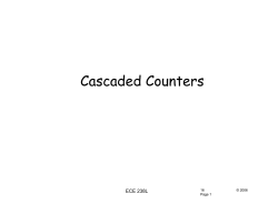 Cascaded Counters