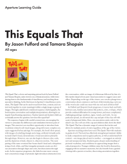 This Equals That Learning Guide