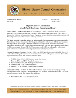 05/09/2011 - Illinois Liquor Control Commission March/April