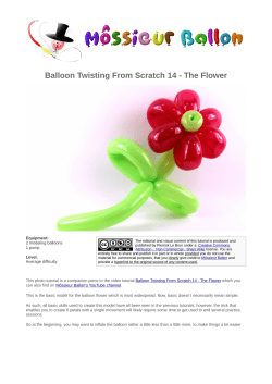 Balloon Twisting From Scratch 14