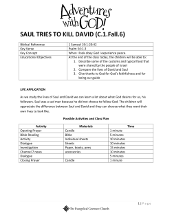 SAUL TRIES TO KILL DAVID (C.1.Fall.6)