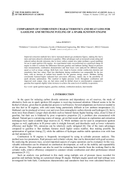 comparison of combustion characteristics and heat loss for gasoline