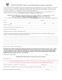 california State Pipe Trades council Scholarship Foundation