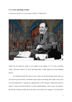 CS Lewis and King Arthur