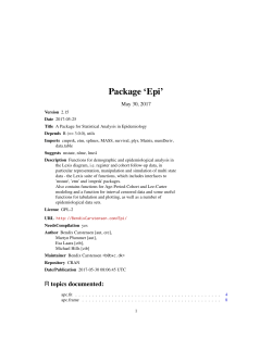 Package `Epi`