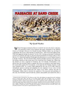 Sand Creek - confederate historical association of belgium